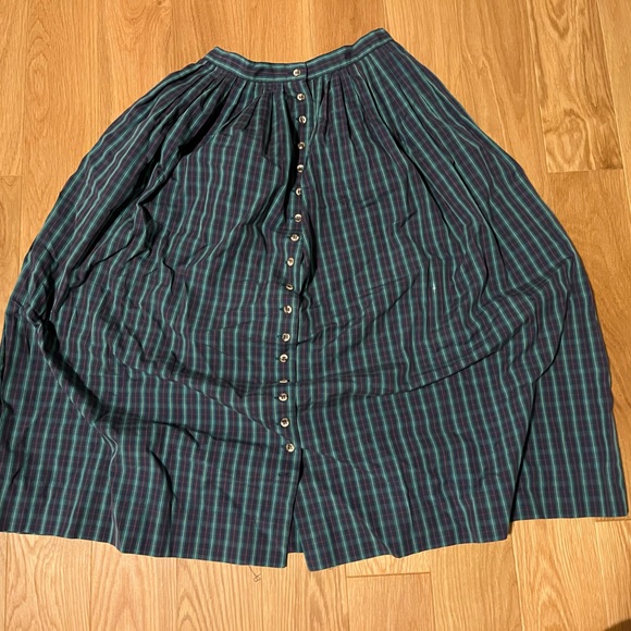 Vintage Abercrombie and Fitch long plaid skirt - Picture 1 of 3